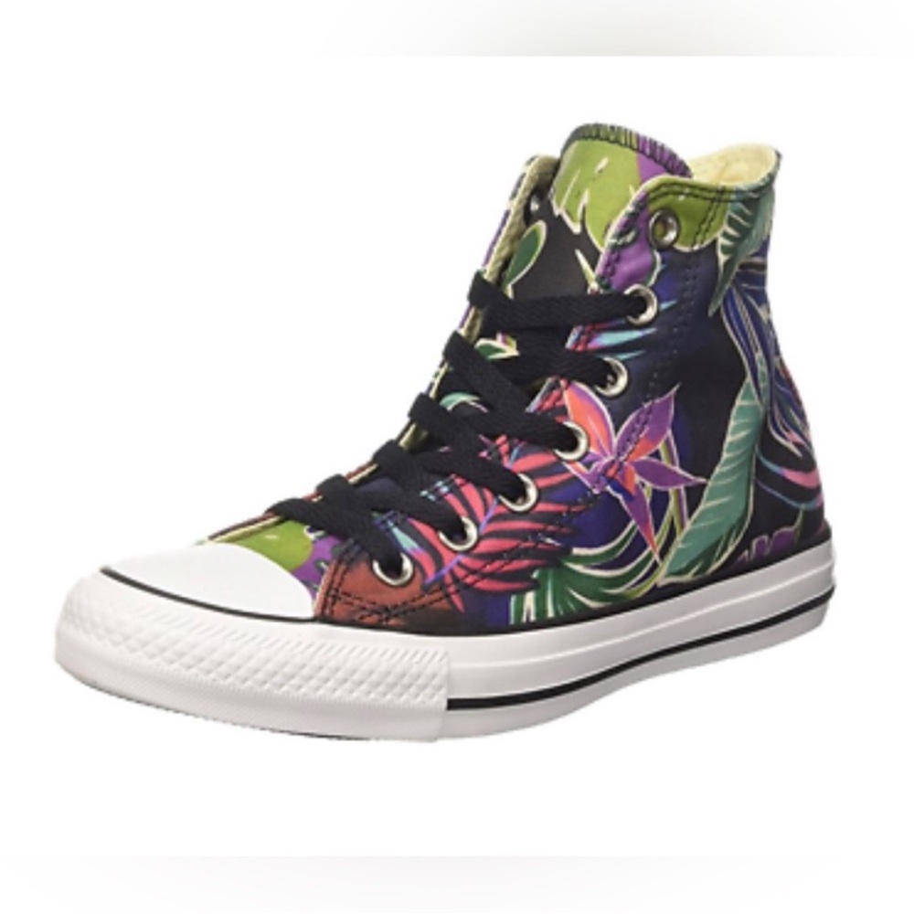 Converse High-Top Floral Canvas Sneakers - Multicolor